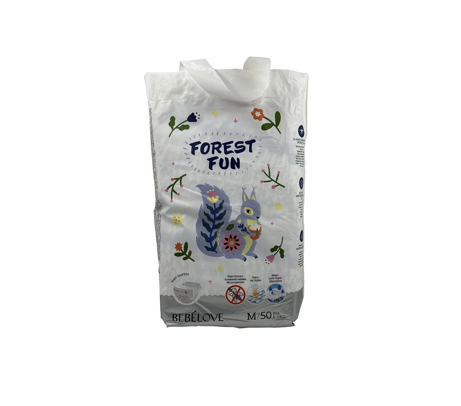 Plant extract Mosquito Repellent Baby Diaper front Plant extract Mosquito Repellent Baby Diaper front